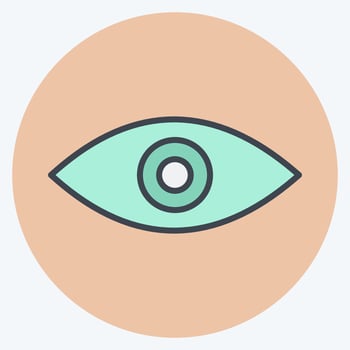 Icon Remove Red Eye. suitable for Photo Editing symbol. color mate style. simple design editable. design template vector. simple symbol illustration vector