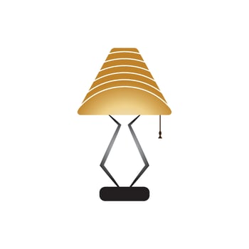 Bedroom lamp vector icon background