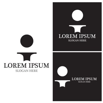 I Letter vector illustration icon Logo Template design