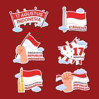 Celebrating Indonesia Independence Day vector