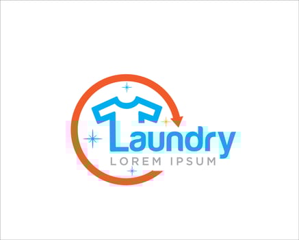 fast laundry logo designs vector simple modern minimalist to icon and symbol