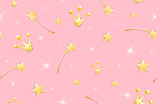 Magic seamless pattern vector