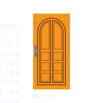 Modern doors front entrance doors house vector