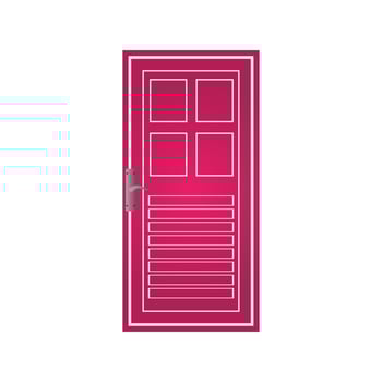 Modern doors front entrance doors house vector