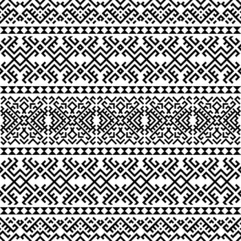Geometric seamless ethnic pattern texture design vector