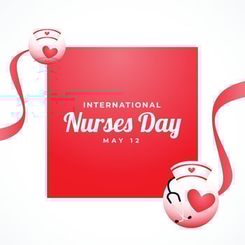 Happy Nurses Day Design Background For Greeting Moment vector