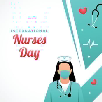 Happy Nurses Day Design Background For Greeting Moment vector