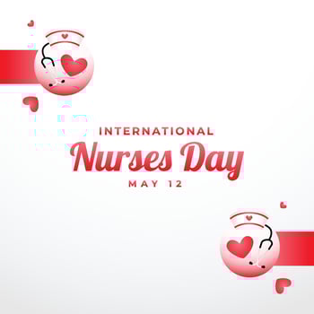 Happy Nurses Day Design Background For Greeting Moment vector
