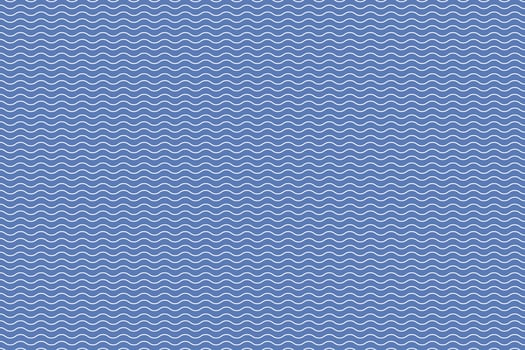 Simple white wavy lines on blue background. vector