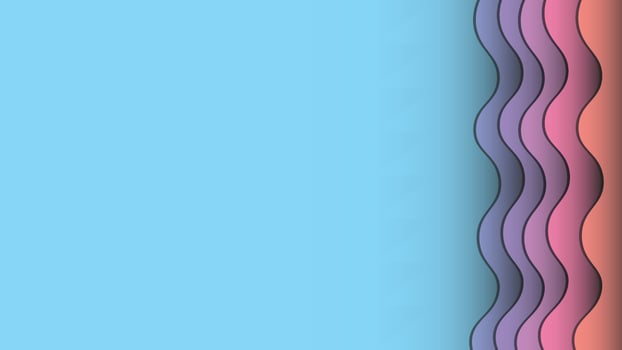 Colorful Abstract wavy background free vector