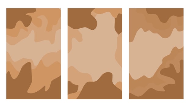 Set of Artistic cover design. Creative color abstract background. trendy design vector