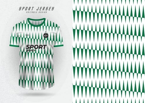 mockup background for sports jersey  green pattern vector