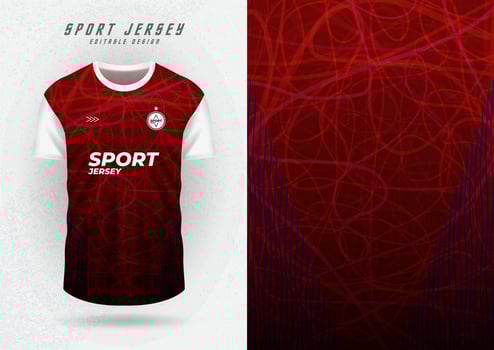 mockup background for sports jersey red pattern vector