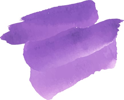 Purple color watercolor stains vector