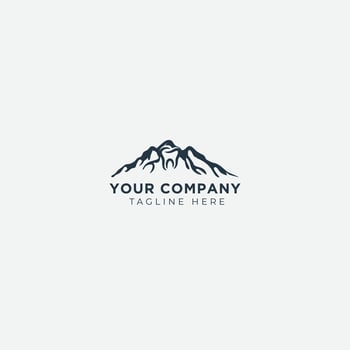 Outdoor Dental logo design mountain vector