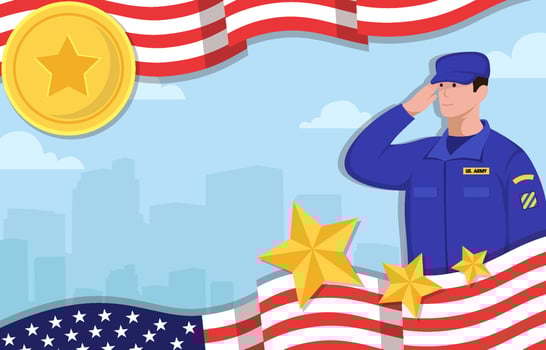 American Memorial Day Background vector
