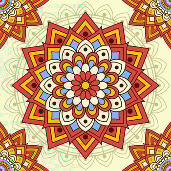 Mandala Seamless Background vector