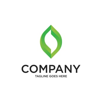 Abstract Initial Letter S and Leaf Logo. green color isolated on White and black Background. Usable for Business and Branding Logos. Flat Vector Logo Design Template Element.