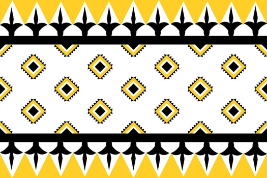 Design of a geometric ethnic seamless pattern for wallpaper, background, fabric, curtain, carpet, clothing, batik, and wrapping. vector