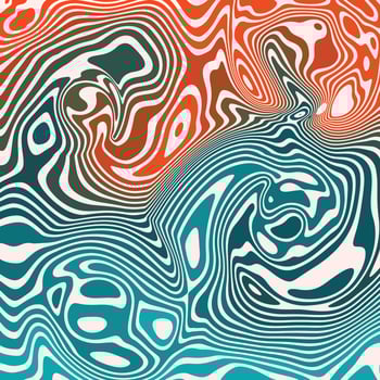 Abstract Psychedelic Groovy Pattern vector