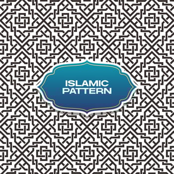 seamless islamic arabic geometric pattern vector art