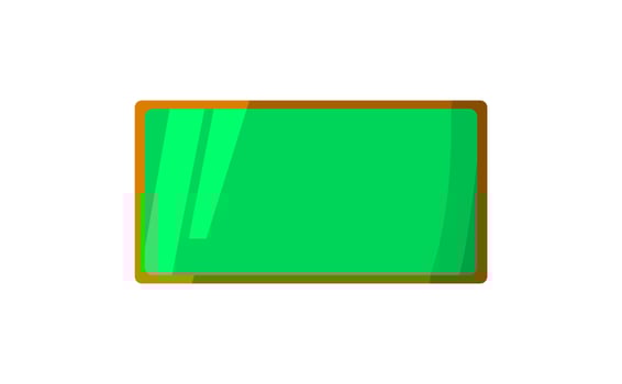 simple color illustration with chalkboard shape on isolated background vector