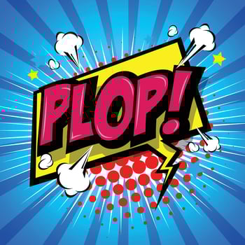 Plop Comic Speech Bubble, Cartoon. art and illustration vector file.