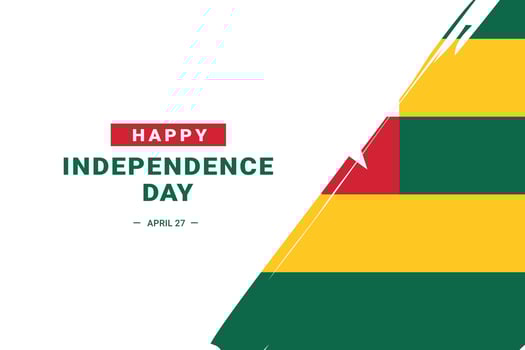 Togo Independence Day vector