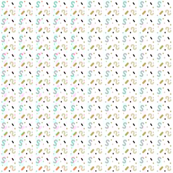 Geometric design pattern for fabric vector