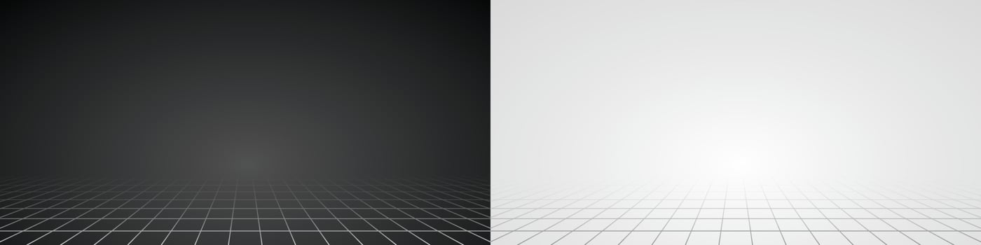 grid pattern floor on black and white background illustration vector for putting your object