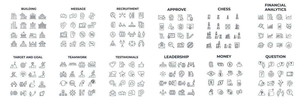 mega collection icon pack symbol template for graphic and web design collection logo vector illustration