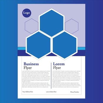 corporate Business flyer design template vector