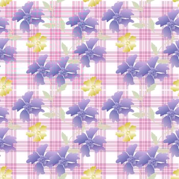 Seamless Pattern With Floral Motifs able to print for cloths, tablecloths, blanket, shirts, dresses, posters, papers. vector