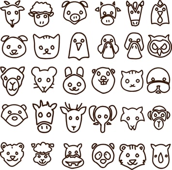 animal icon illustration vector