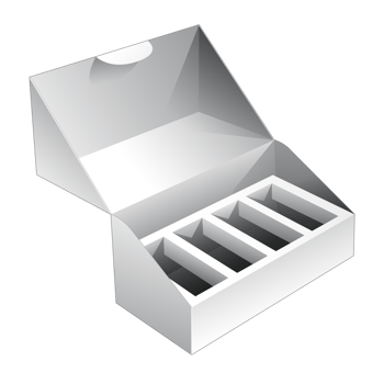 3D packaging box mockup png