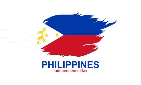 Philippines independence day vector template