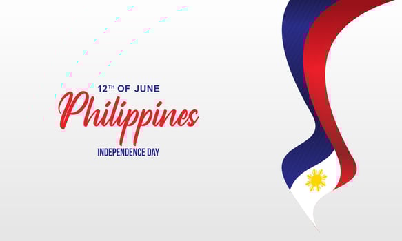 Philippines independence day vector template
