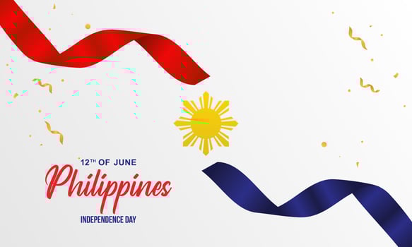 Philippines independence day vector template