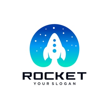 Rocket Logo Icon Vector Template