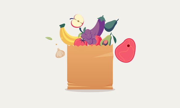 World food day healthy eating illustration green food safety vector