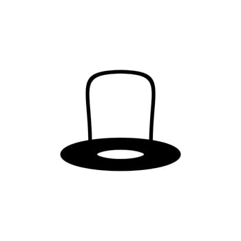 Hat, Accessory, Fashion Solid Line Icon Vector Illustration Logo Template. Suitable For Many Purposes.