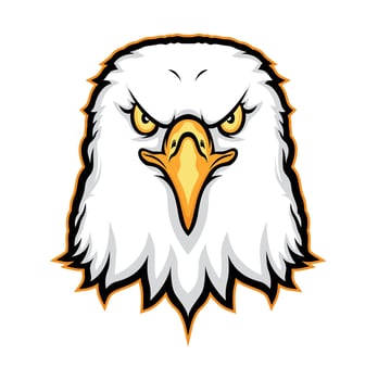 head eagle mascot for esports logo vector illustration