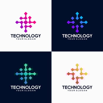 Abstract technology logo template vector icon