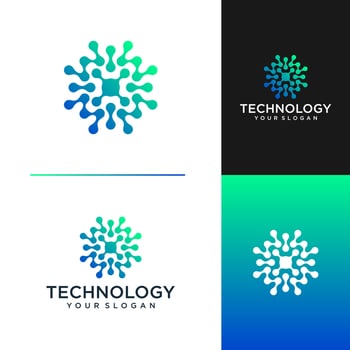 Abstract technology logo template vector icon