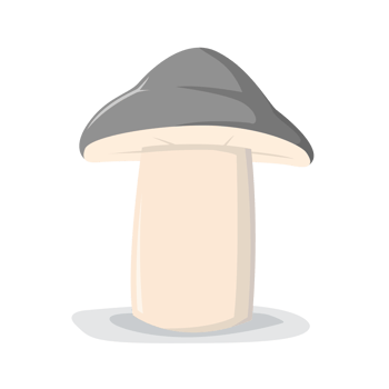 mushroom in flat style png