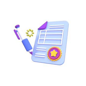 clipboard and pencil illustration for business idea concept isolated on colorful background,3D,render png