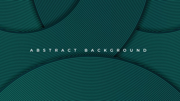 3D modern wavy lines background. Overlap circle lines texture creative design. Vector illustration