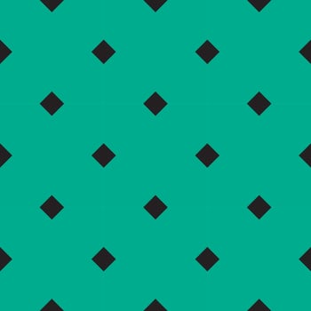 Seamless background with small black square pattern on green background. vector