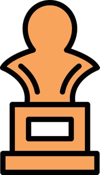 statue vector illustration on a background.Premium quality symbols.vector icons for concept and graphic design.