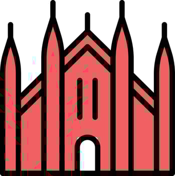 church vector illustration on a background.Premium quality symbols.vector icons for concept and graphic design.